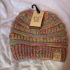 CC Kids Childrens Beanie Rainbow Marbled Hat
